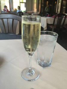 A glass of Saint Hilaire French Brut brushed aside memories of a longer than usual trip down